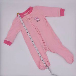 Koala Baby Sweet Pink Elephant Long Sleeve Sleeper